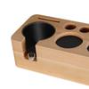 Espresso Tamp Mat Stand Anti Slip Stable for 5158mm Portafilter Worktop Bar Beech