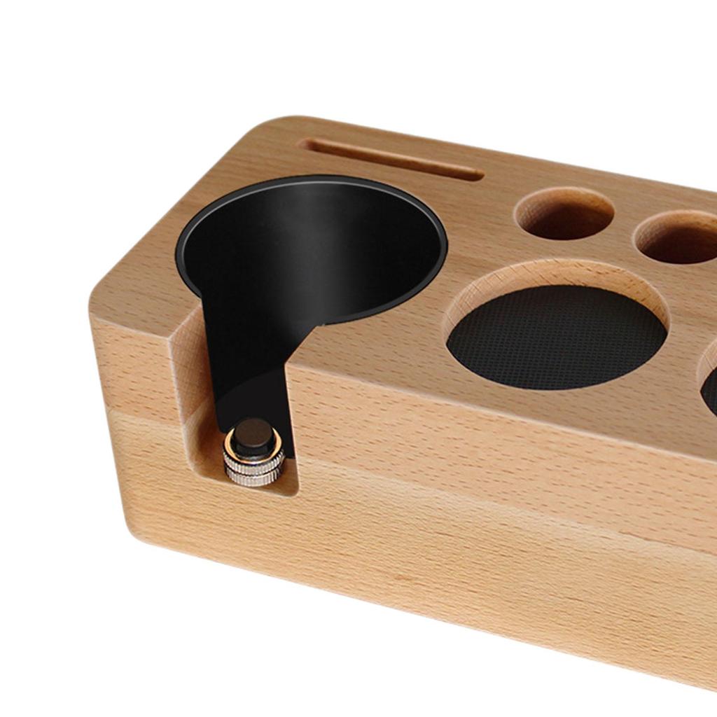 Espresso Tamp Mat Stand Anti Slip Stable for 5158mm Portafilter Worktop Bar Beech