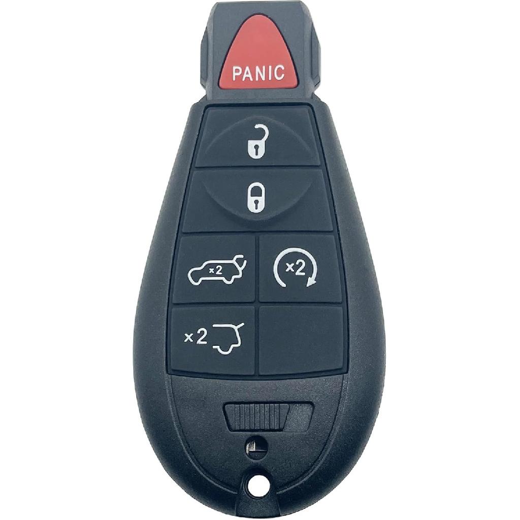 Replacement Key Fob Cover Shell Case Fits for Jeep Grand Cherokee 2008-2013 for Jeep Commander 2008 2009 2010 (4 Buttons)