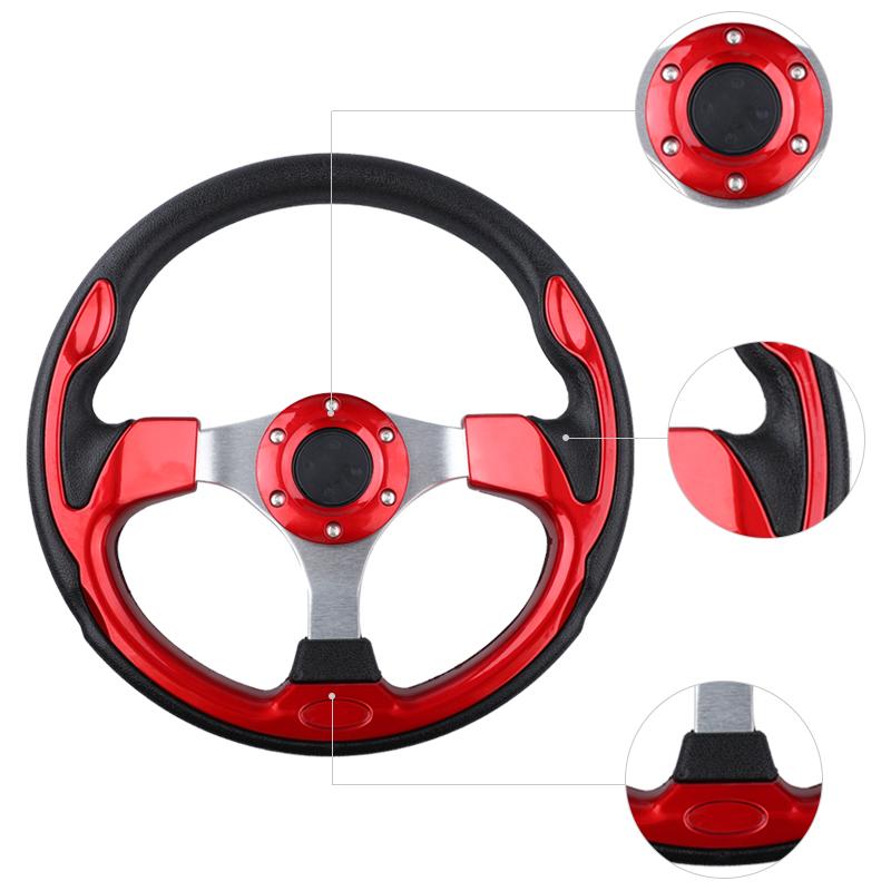 Universal Mini Drifting Steering Wheel Racing Car PVC Modification Aluminum Frame Light Weight 320mm(13inches)