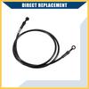 BULLSPANN Brake Hose, Clutch Hose, Resistant Hose, Bike Parts, Angle 28°+90°, Durable, Replacement, Black, 63.0 Inches (160 Cm)