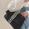 2023 Trendy Women's Canvas Chain Tote Bag – Stylish, Large-Capacity Crossbody & Hobo Style