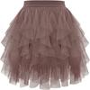 Tulle Skirts Tulle Tutus Soft Tulle Tiered Skirts Spring Summer Short Princess Dresses with Ruffles Fluffy Layered Tulle Tutu Skirt