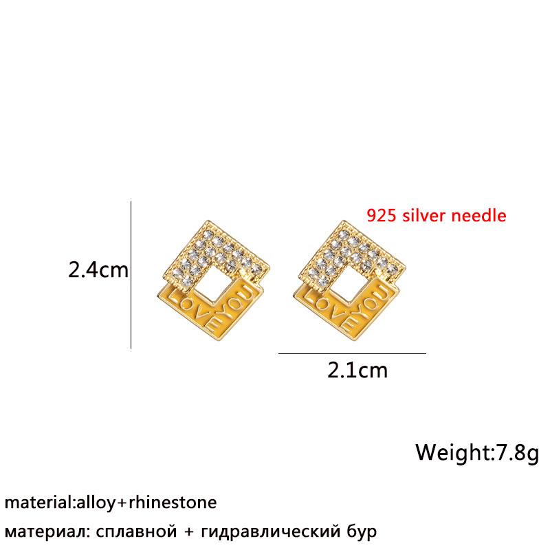 Women Dangle Earrings Yellow Metal Pendants Geometric Imitation Pearl Drop Earrings Korean Ear Jewelry pendientes