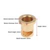 1 5Pcs Brass Windproof High Pressure Fan Nozzle 150 Degree Wide Angle Spray for Home Garden Use