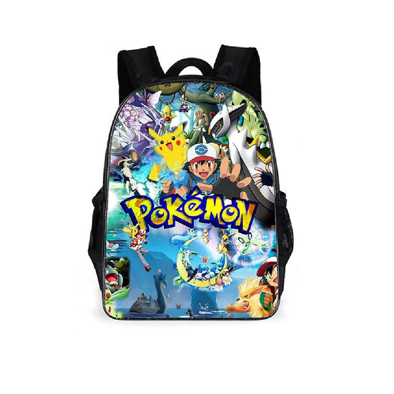 Character Print Cute Children Student Bag With Breathable Fabric Oxford