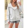QICED Damen Vintage Casual Einfarbig Druck Herbst Winter Langarm Jacken & Mäntel