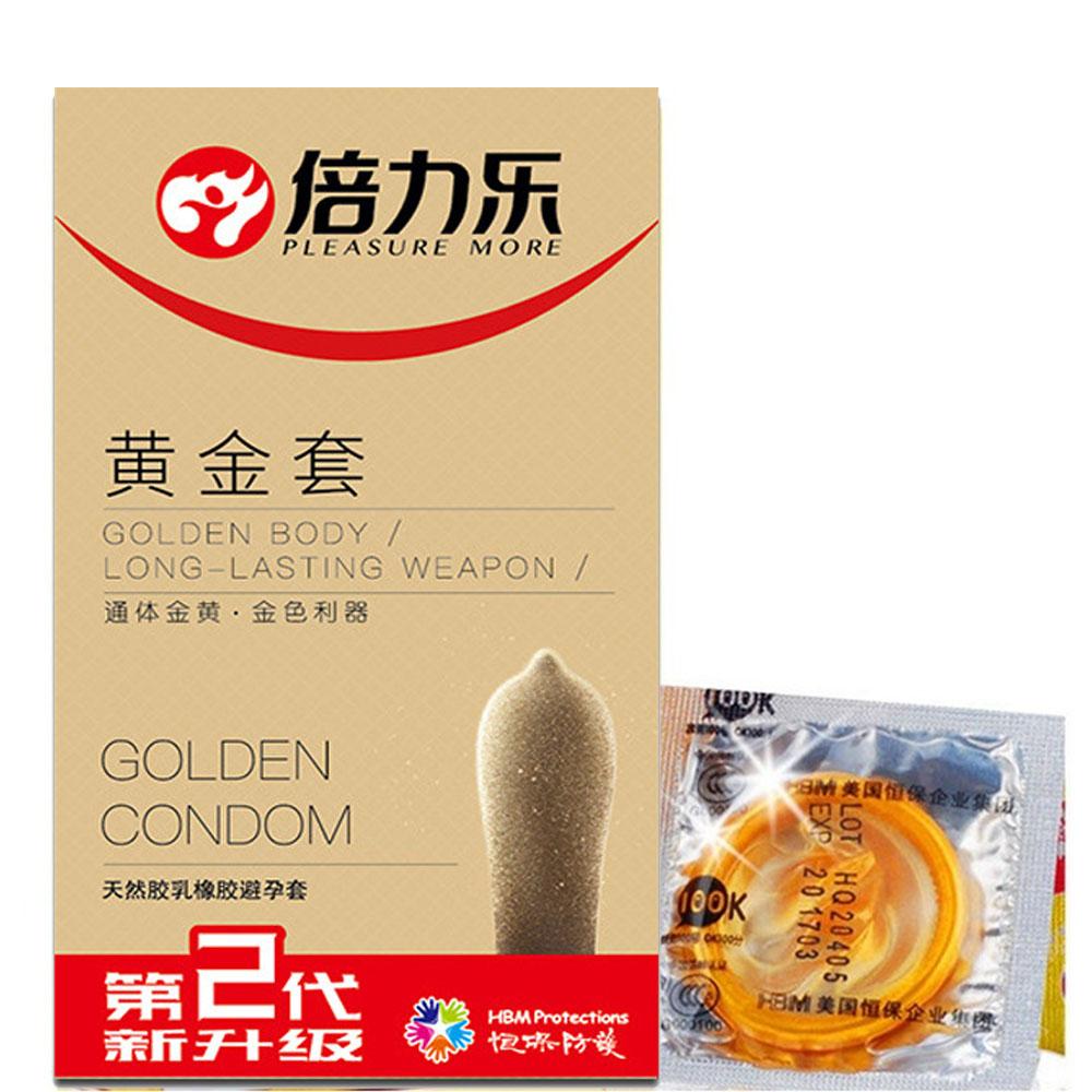 10Pcs Golden Condoms Smooth Lubricated Durable Penis Sleeve Sex Toys Add Hot Lubricants