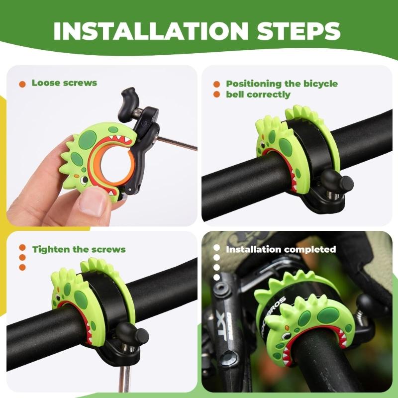 High Decibels Bicycles Bells with Clear Ringing Sound for Enhances Safety in Busy Street and Recreational Area