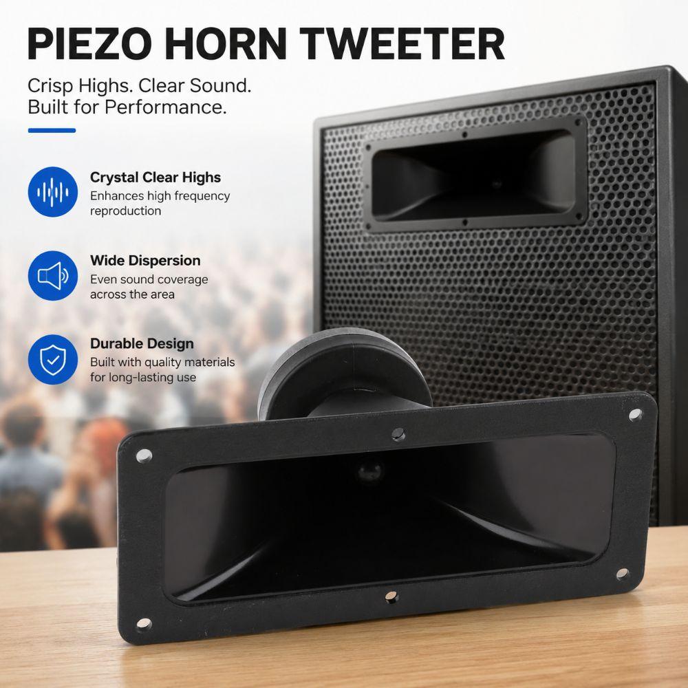 High Sensitivity Piezoelectric Tweeter Dual Drive Audio Speaker New Loudspeaker