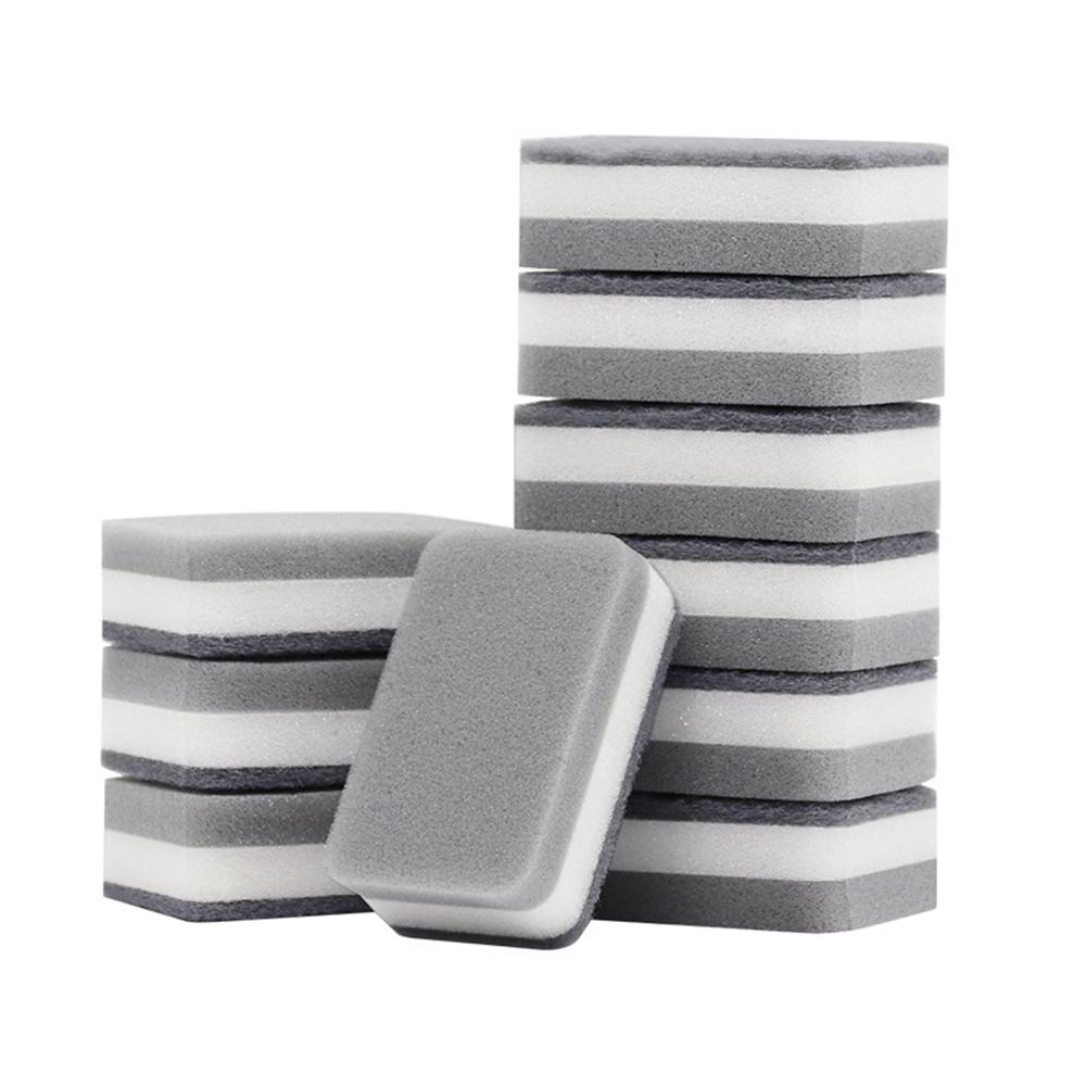 5/10PCS Double-Sided Household Scouring Pad Kitchen Dishwashing Sponge Cloth Wipe Dish Cleaning Towels Kitchen Sponge Wipes Bru