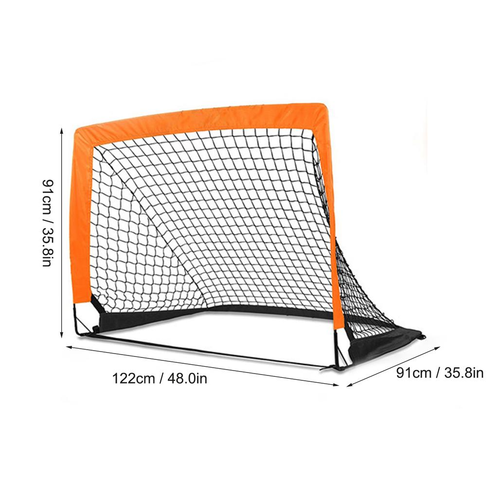 Portable Soccer Goal Adult Kids Soccer Goal Weather Resistant Adjustable Height Rectangle Fiberglass Oxford Cloth for Outdoor