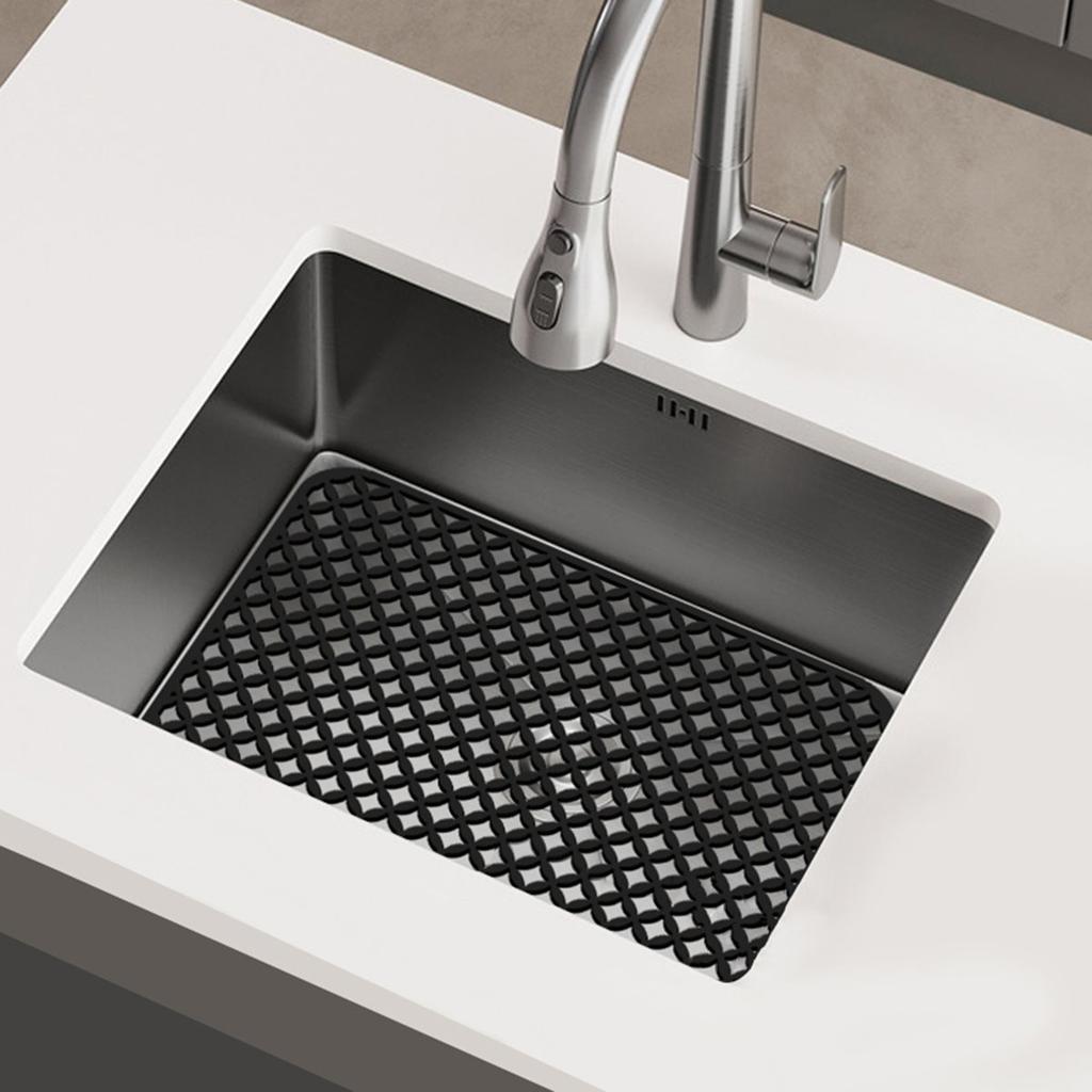 Sink Protectors for Kitchen Bottom,Silicone Sink Mat,Heat Non-Slip Dishwasher Suitable.Kitchen Accessories A