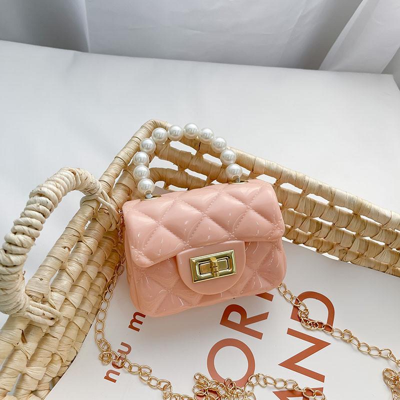 

Stylish Mini Children Jelly Bag With Soft Texture Ideal For Beach Outings And Daily Use рожевий