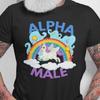 Ironic Alpha Male Unicorn Rainbow, Funny Unisex Tshirt, Funny Shirt, Funny Graphic Tee, Offensive Shirt, Weird Shirt