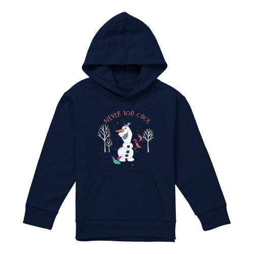 Frozen Childrens/Kids Never Too Cool Olaf Pullover Hoodie