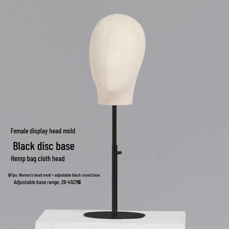 Desktop Female Mannequin Hat and Wig Display Stand