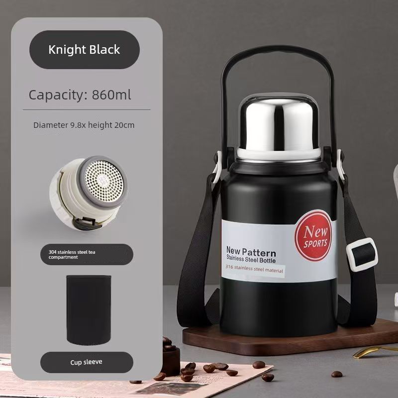 Stainless Steel 316 Large Capacity Vacuum Cup for Male and Female Students Good-looking Tea Cup Portable Car Outdoor Kettle