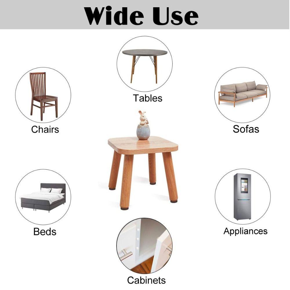 136/300 Stück Verschiedene Größen Filz Möbel Kratzschutz Bodenschutz Möbelgleiter Stuhlbeine