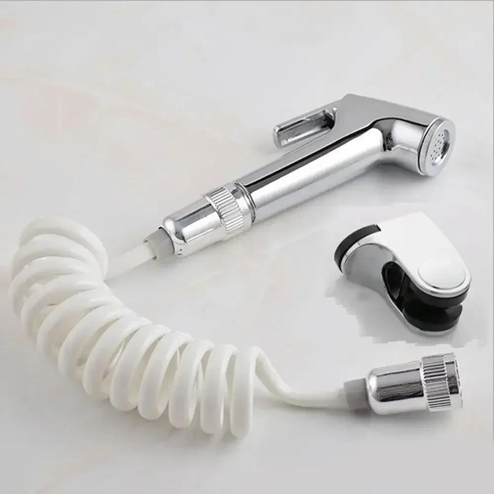 Bathroom Toilet Shower Head Self Handheld Toilet Bidets Sprayer Set Wall Bracket Hand Bidet Faucet Cleaning