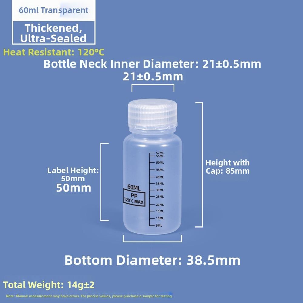 Transparente Laborflasche 30-1000ml Lagerflasche Weithals Reagenzflasche Für Labore