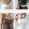 Summer Basic Tanks Spaghetti Strap Camis Solid Stretch Tops for Women Sleeveless Slim Fit Basic Solid Knitted Camisole