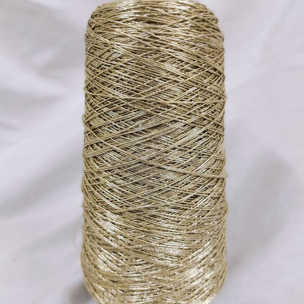 530M Featured Silver Crochet Yarn Braided Wire Silver Core-yarn Colourful Metallic Kniting Thread Diy Crochet Bag Fancy Yarn