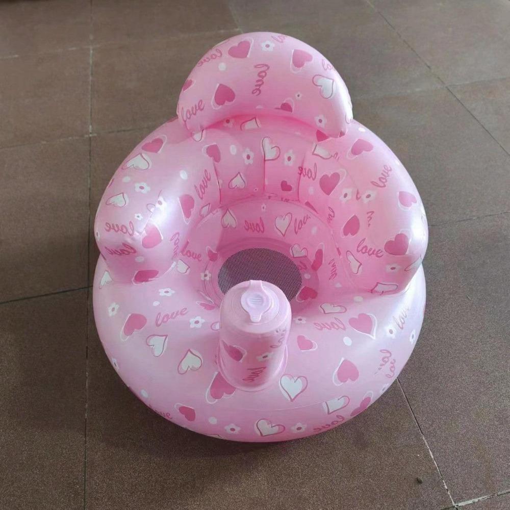 1pc Baby Inflatable Sofa Chair For Learning To Sit, With Built-In Air Pump, Foldable