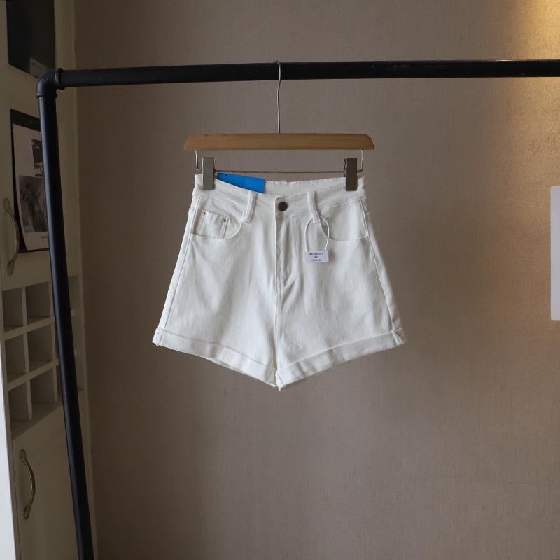 Bi Zheng 2025 Summer Korean Bodycon High Waist Slimming A-line Shorts