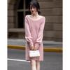 Demana Cloud-Soft V-Neck Knitted Dress