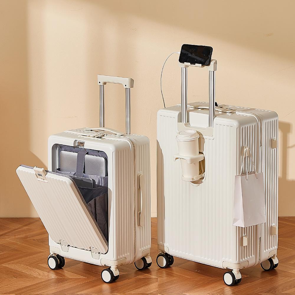 Valise multifonctionnelle Yongsheng: Ouverture frontale, antichute, tailles 24" et 26", grande capacité, roues universelles silencieuses.
