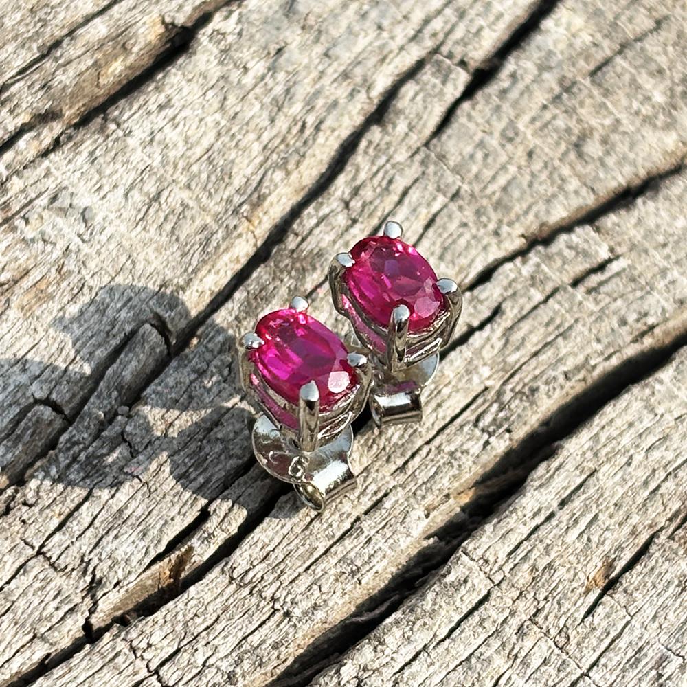 8.95 Ct Natural Pink Sapphire Oval Cut Earring 925 Sterling Silver