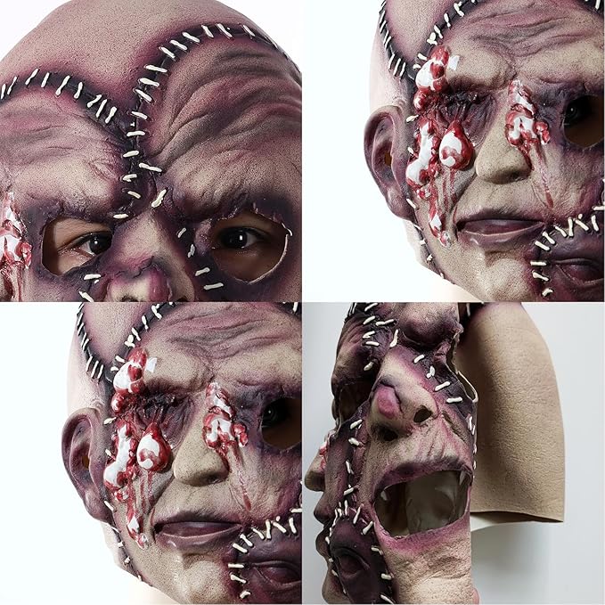 Halloween-Party drei Geistergesicht Horror-Masken