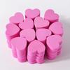 20/50Pcs Heart Shape Sponge Nail File Double Side Buffer Buffing Sanding Nail Pedicure Tool Gel Polish Manicure Nail Accessories