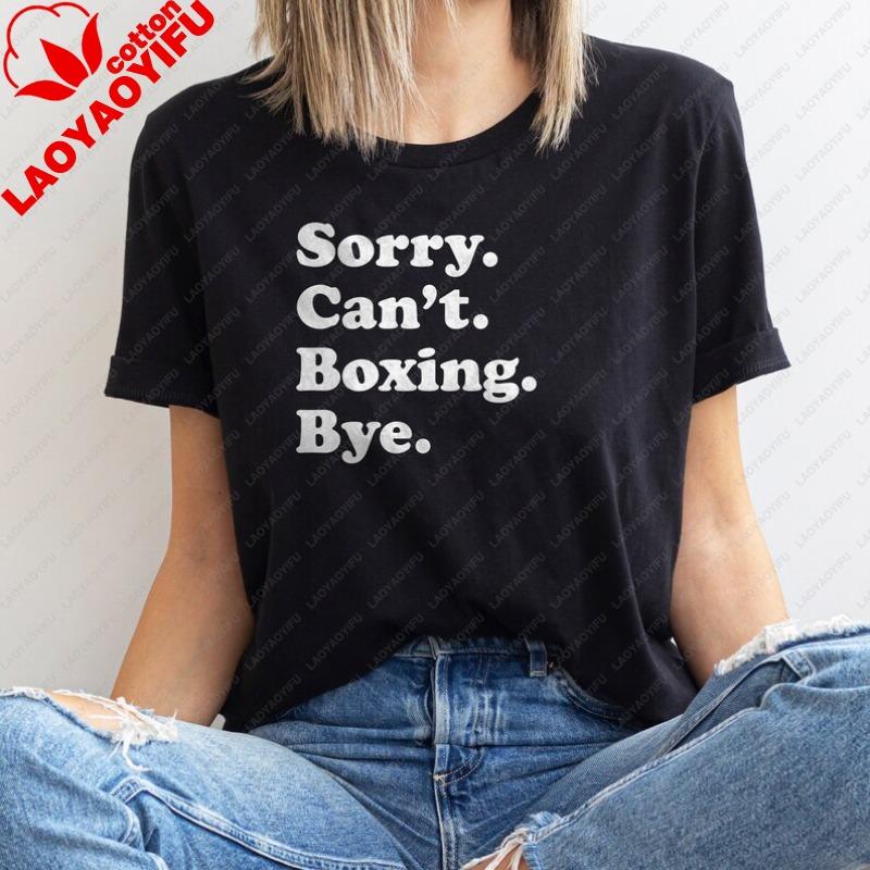 Funny Boxing TShirt Gift Boxing Shirt for Unisex or Women I Love Sarcastic Boxer Shirts Graphic T Shirts Women Clothing Gothic Top S