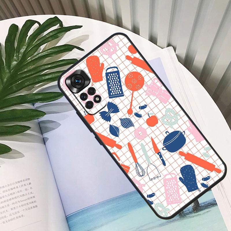 Cooking Chef Knives Funda For Xiaomi Redmi Note 14 10 11 12 13 15 Pro Plus Case For Redmi 15 15C 14C 12C 10C 13C