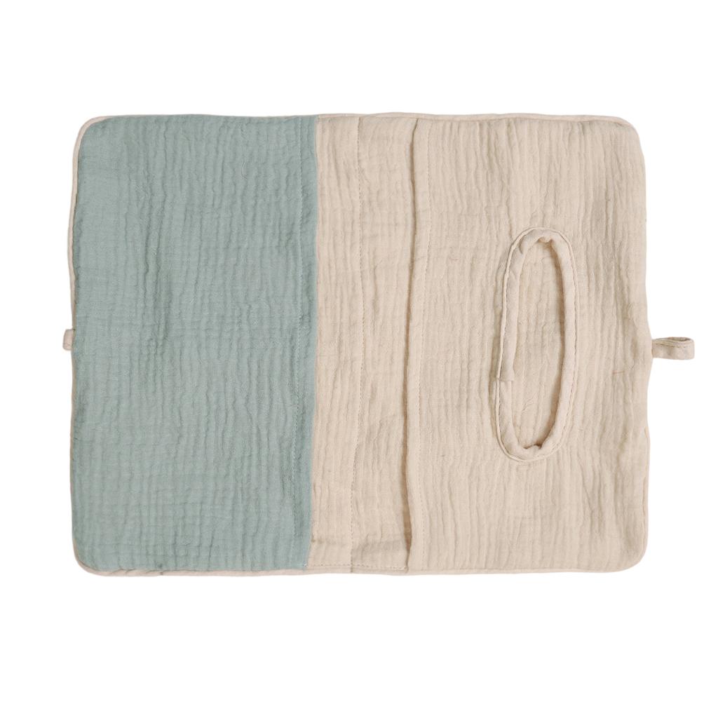 Storage Bag Soft Cotton Infant Bed Rail Storage Organizer Bag Providing Quick Access to Essentials During Nighttime Care