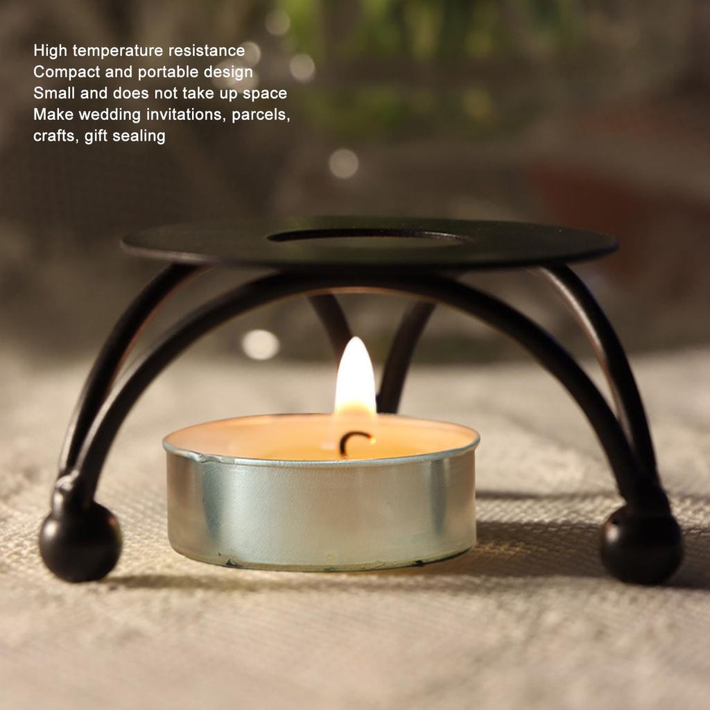 Wax Melting Furnace Retro   High Temperature Resistance Portable Tripod Wax Sealing Holder for Crafts