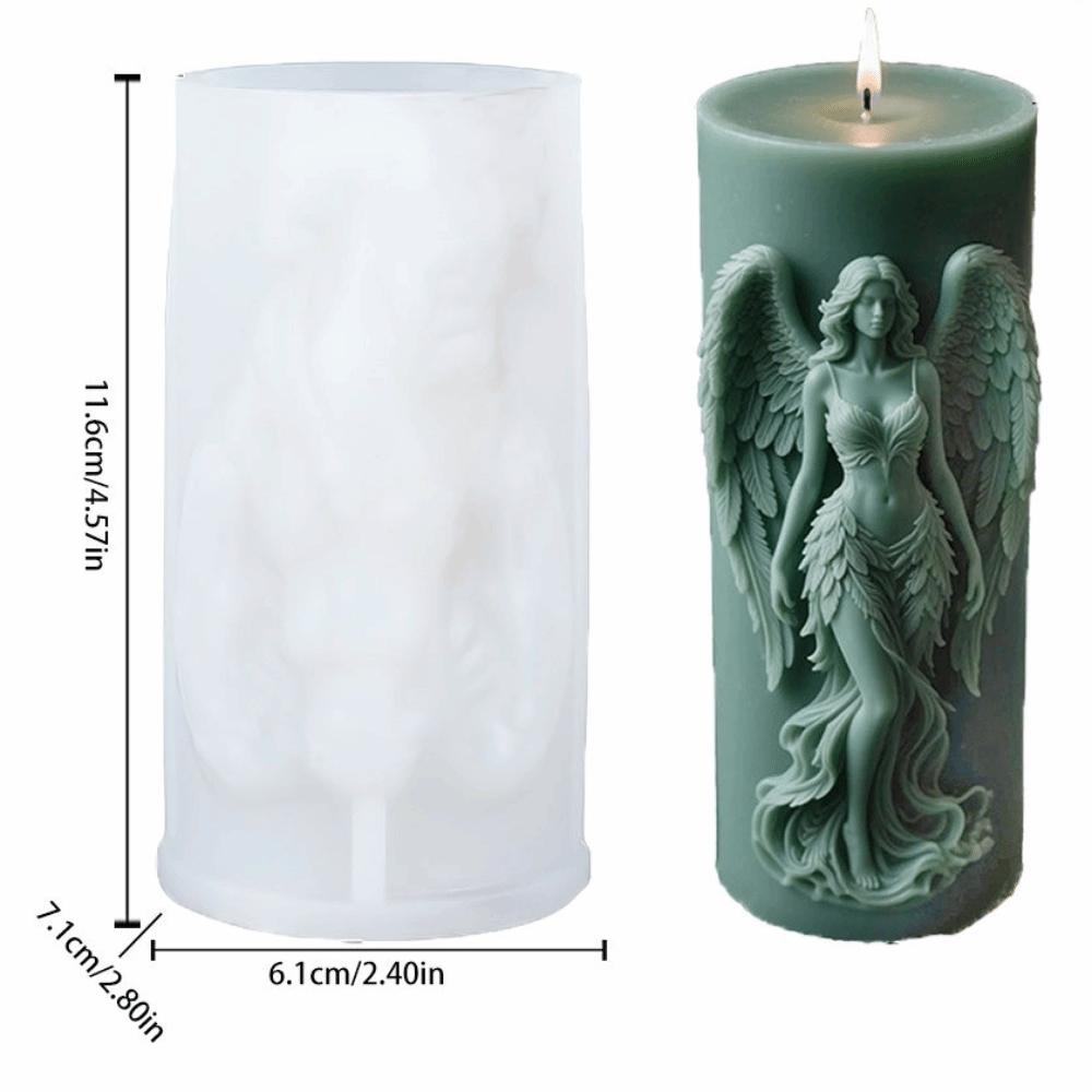 Silicone Resin Mould Wing Angel Relief Clay Making Tool New Plaster Mold  Home Decor