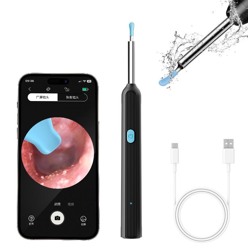 Ear Wax Removal Tool Camera Waterproof Ear Cleaner with Camera Visual Ears Pick Tweezers Wax Remover Ear Cleaning Kit for Family