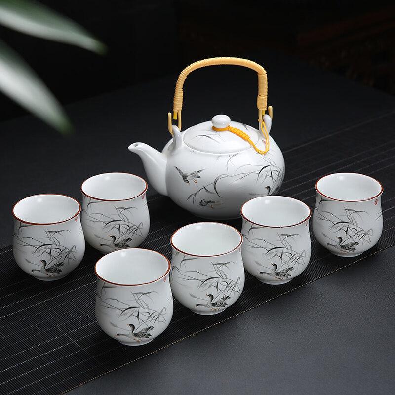 Chinese Ceramic Teapot Gift Set 7-piece Gift Set