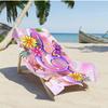 1Pc Dreamy Note Flower Butterfly Beach Towel Girl'S Sweet Style Quick-Drying Absorbent Vacation Swimming Bath Towel
