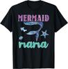 Mermaid Mom Christmas Birthday Funny Mermom Bridesmaid Party T-Shirt