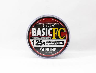 Sunline Fluorocarbon Line Basic FC 320m Size 1.25 5lb (6206)