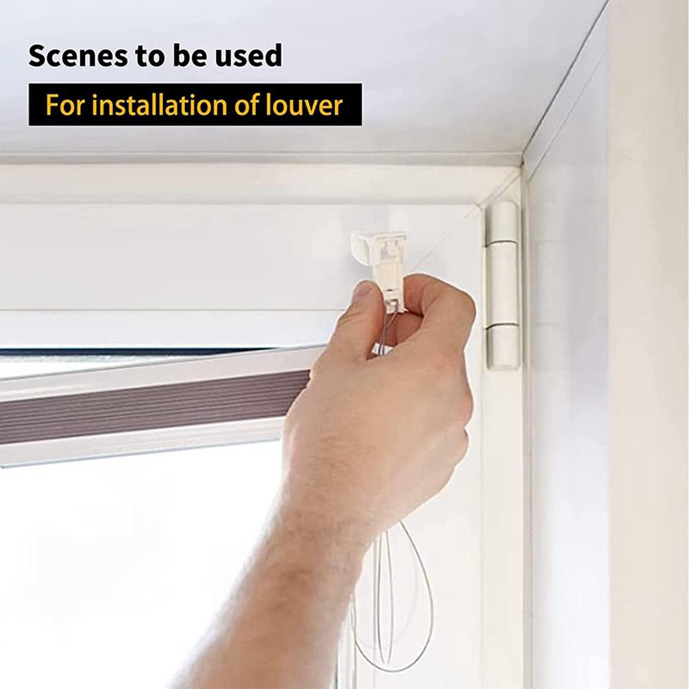6/24pcs Curtain Replacement Repair Parts Plastic Folding Blinds Parts Set For Offices Bedroom Living Room Blinds Fixer