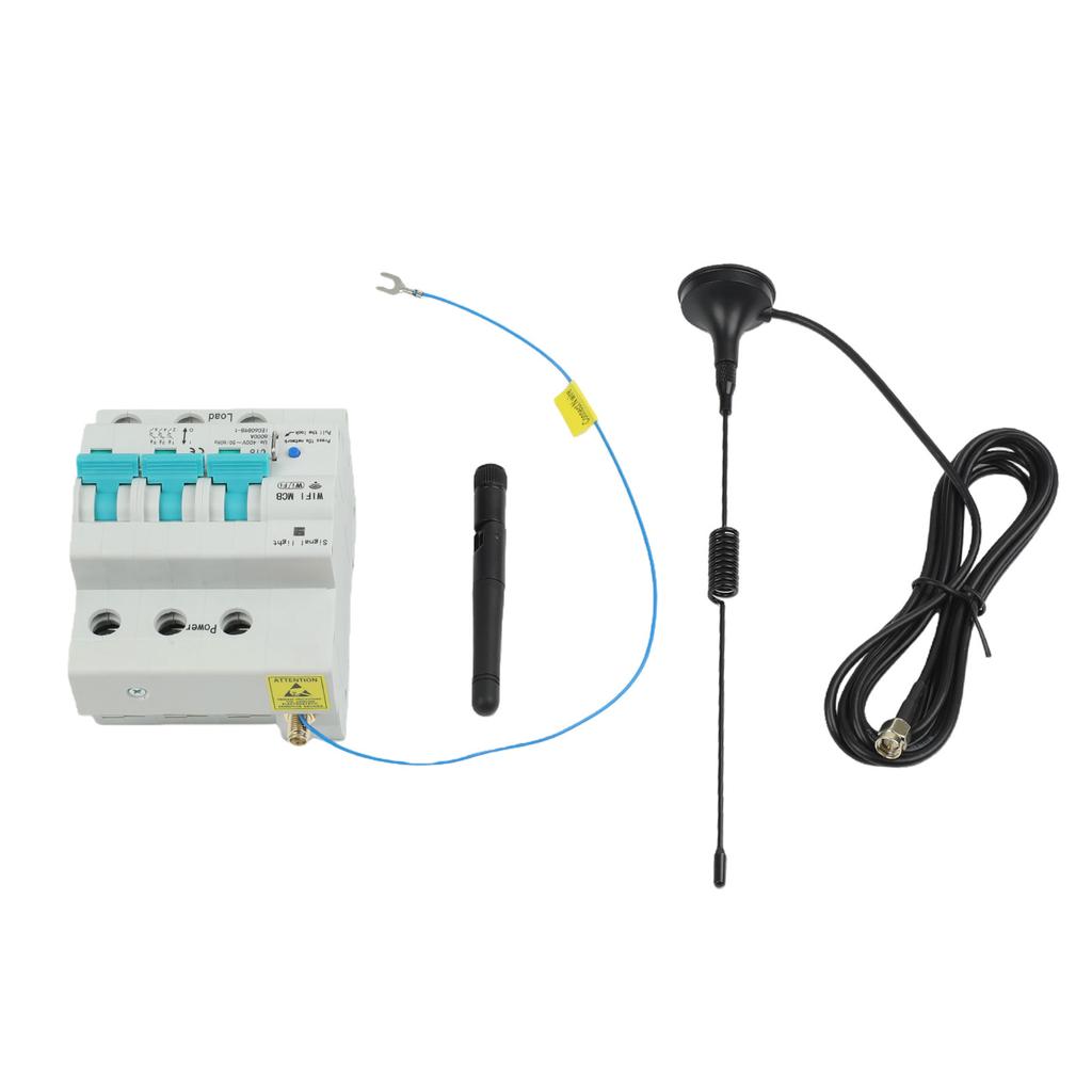 16A Smart WiFi Circuit Breaker Wireless Timer Switch with Global Control and Robust Protection Features for Home Automation