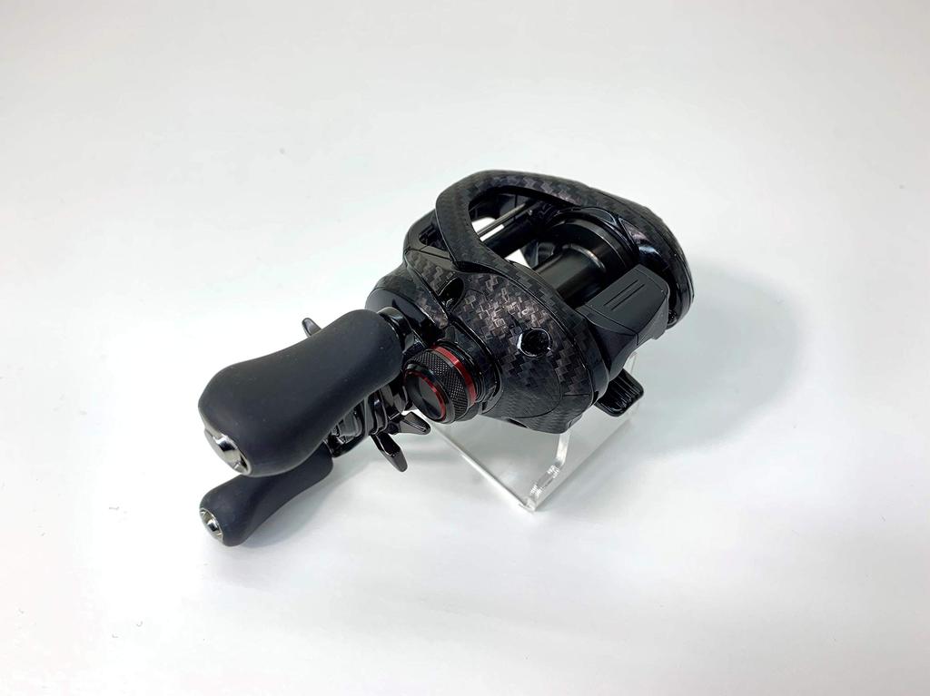 CUSTOM YOROI Custom Decal for 17 Scorpion DC Baitcasting Scratch Protection SEAT.JP Reel, (Black, Left-Handed)