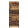 Drawer Cabinet Reclaimed Wood Look 33 x 34.5 x 87 cm Particleboard