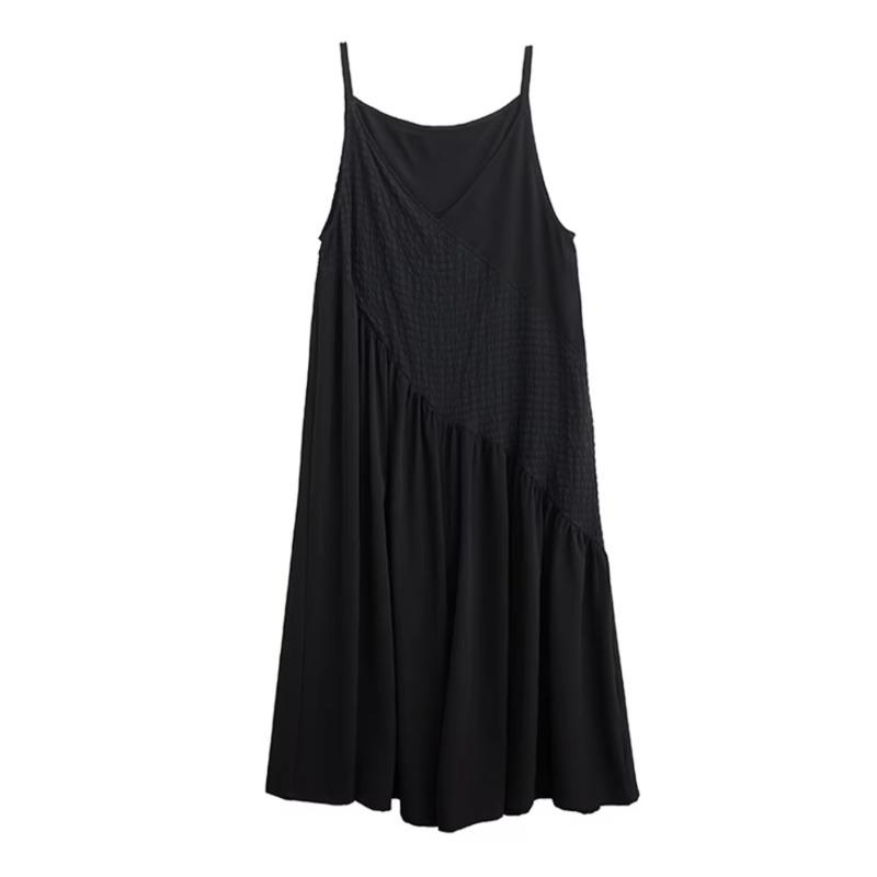 

Xitao Необычные комбинезоны в стиле пэчворк однотонной расцветки ZMY1403 One Size чёрный