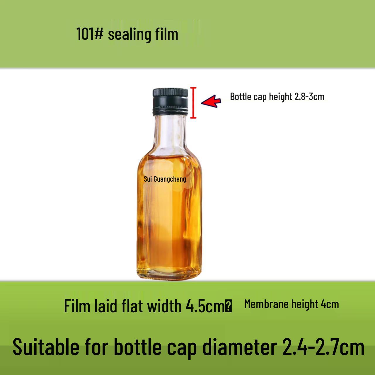 100 pcs Heat Shrink Film for Baijiu Glass Bottle Seal - Leakproof Wine Bottle Mouth Cover Wrap